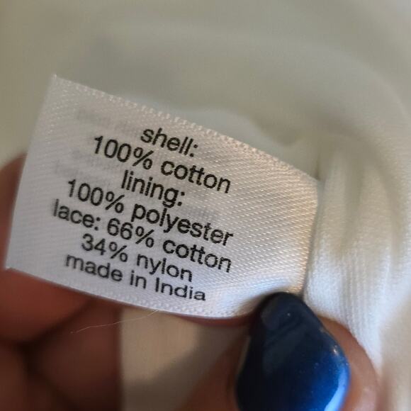 Lane Bryant NWT Sz16 White couqette romantic lacey dress. Elastic Waist Bridal - Picture 9 of 15